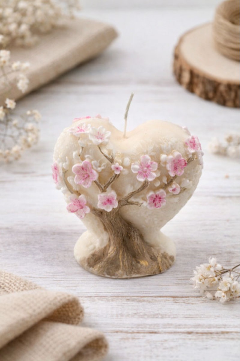 Декоративна свещ „Blossom Heart“ – House of Whims